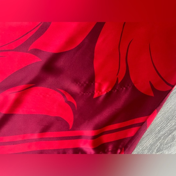 VTG Victorias Secret Floral Charmeuse Silk Full Length Slip Dress Cut Out Back S - Picture 16 of 16